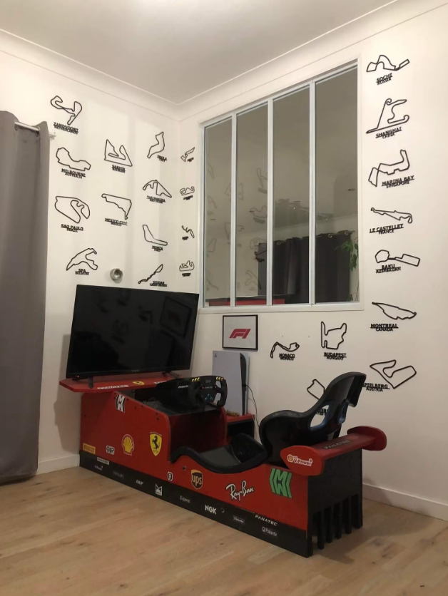 Pack de 24 circuits de Formule 1 avec les noms détachés