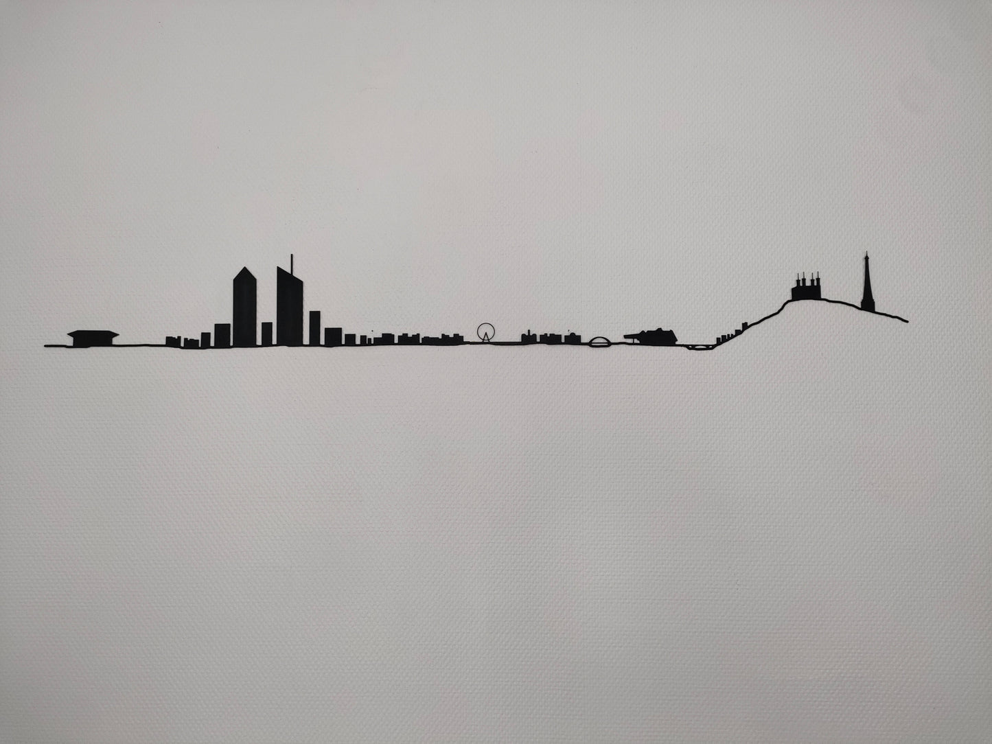 Silhouette de la ville de Lyon