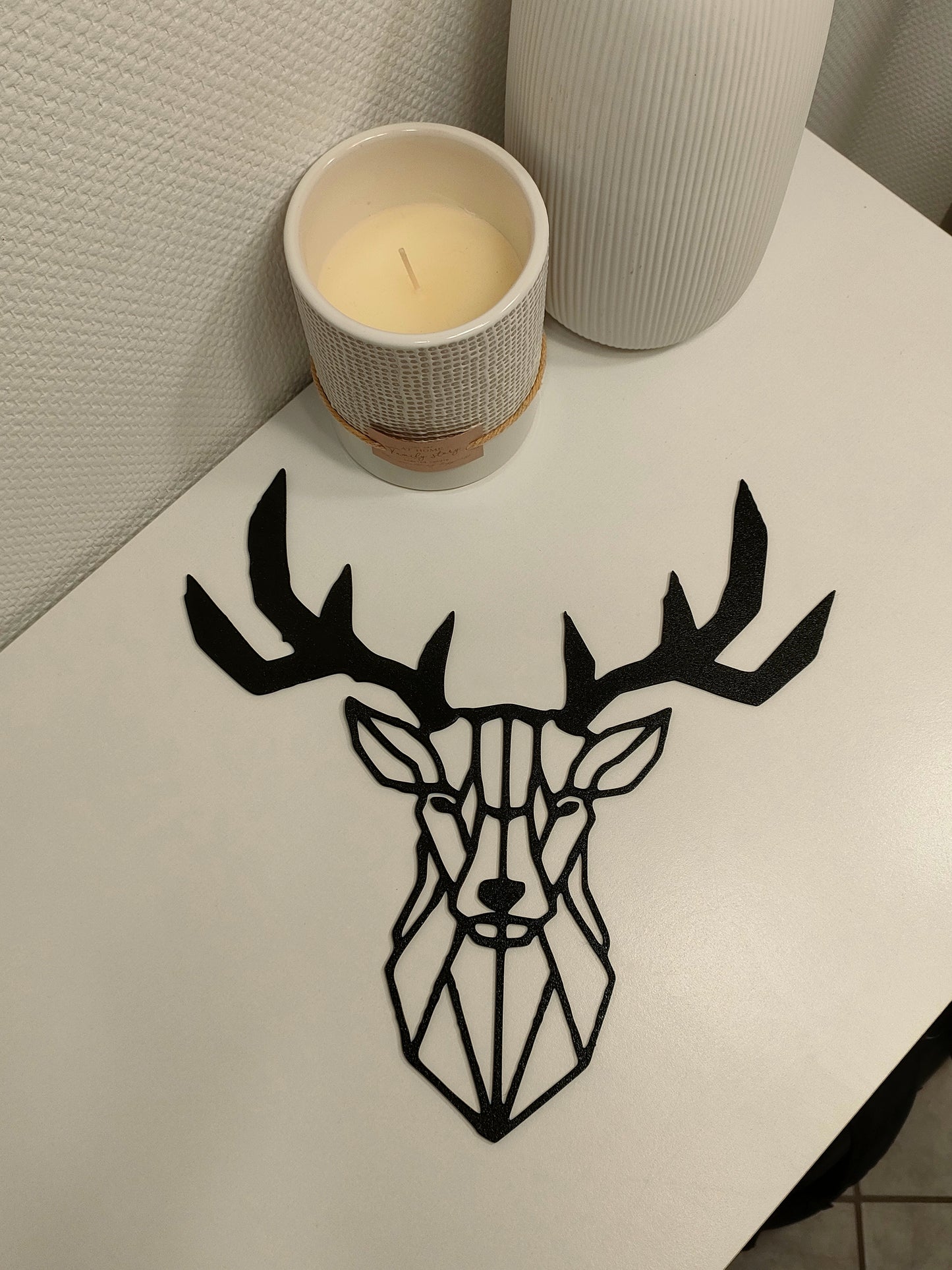 Décoration Murale Tête de Cerf Géométrique