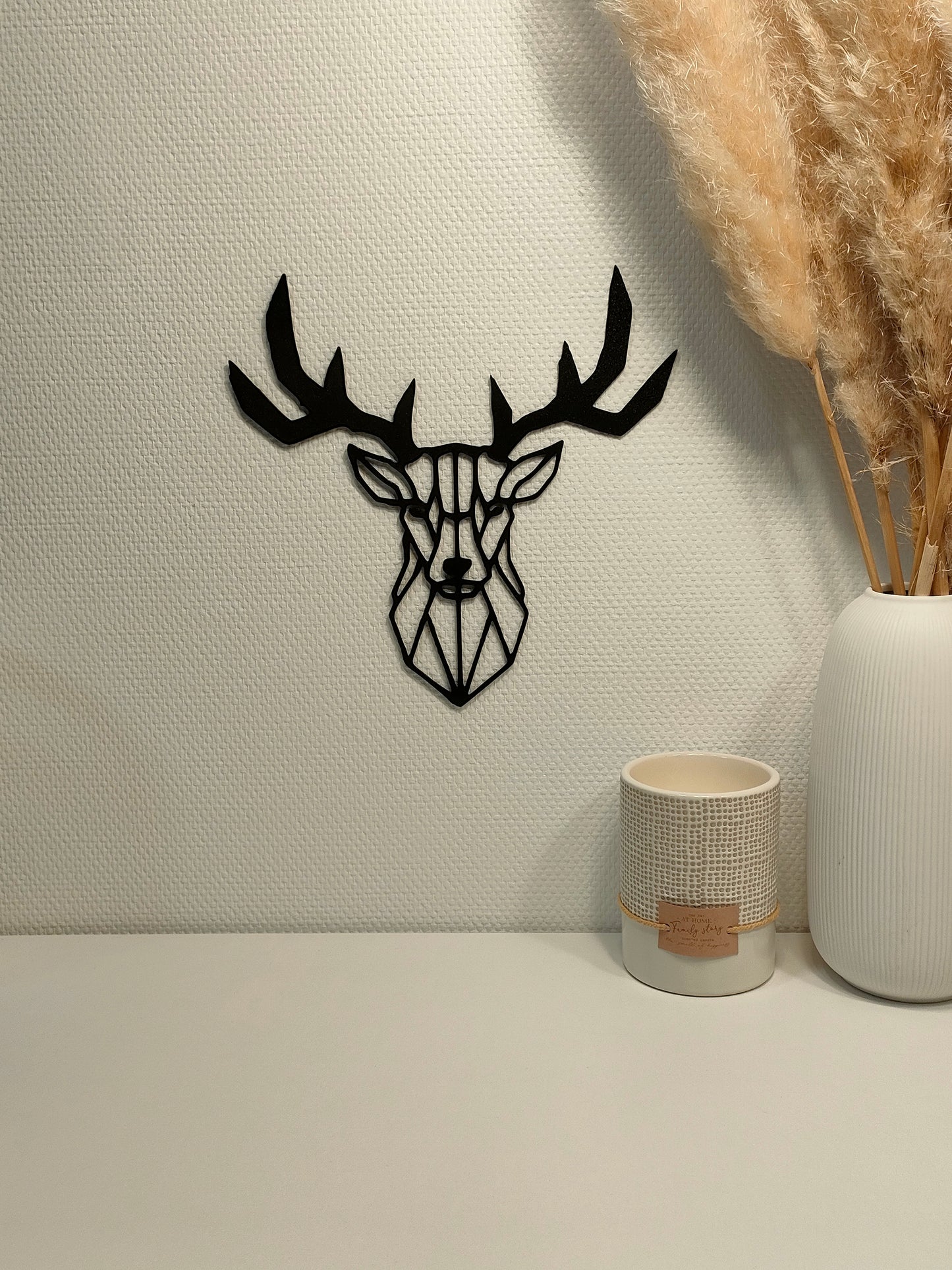 Décoration Murale Tête de Cerf Géométrique