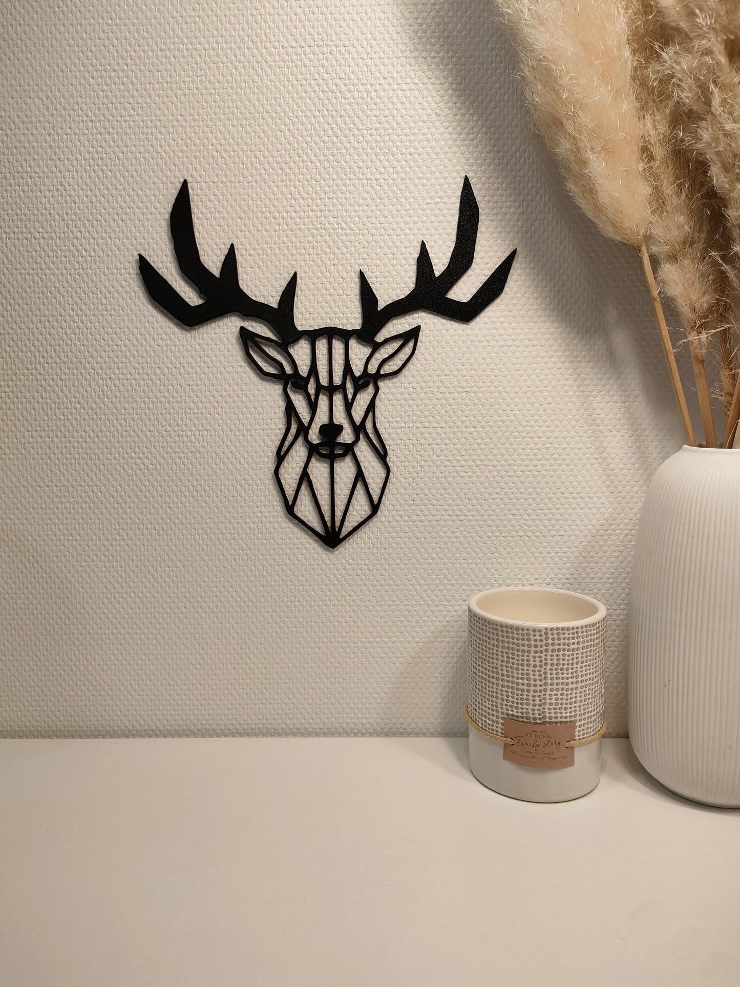 Décoration Murale Tête de Cerf Géométrique