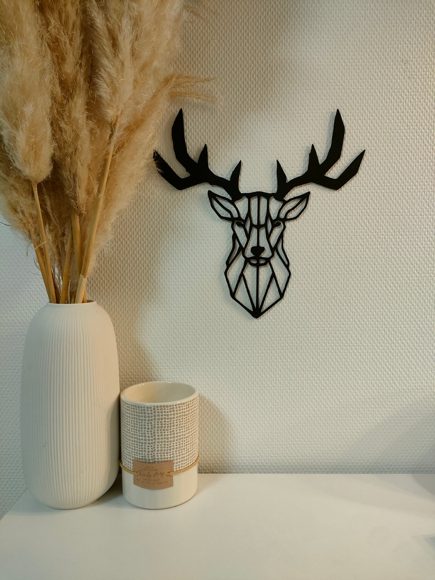 Décoration Murale Tête de Cerf Géométrique