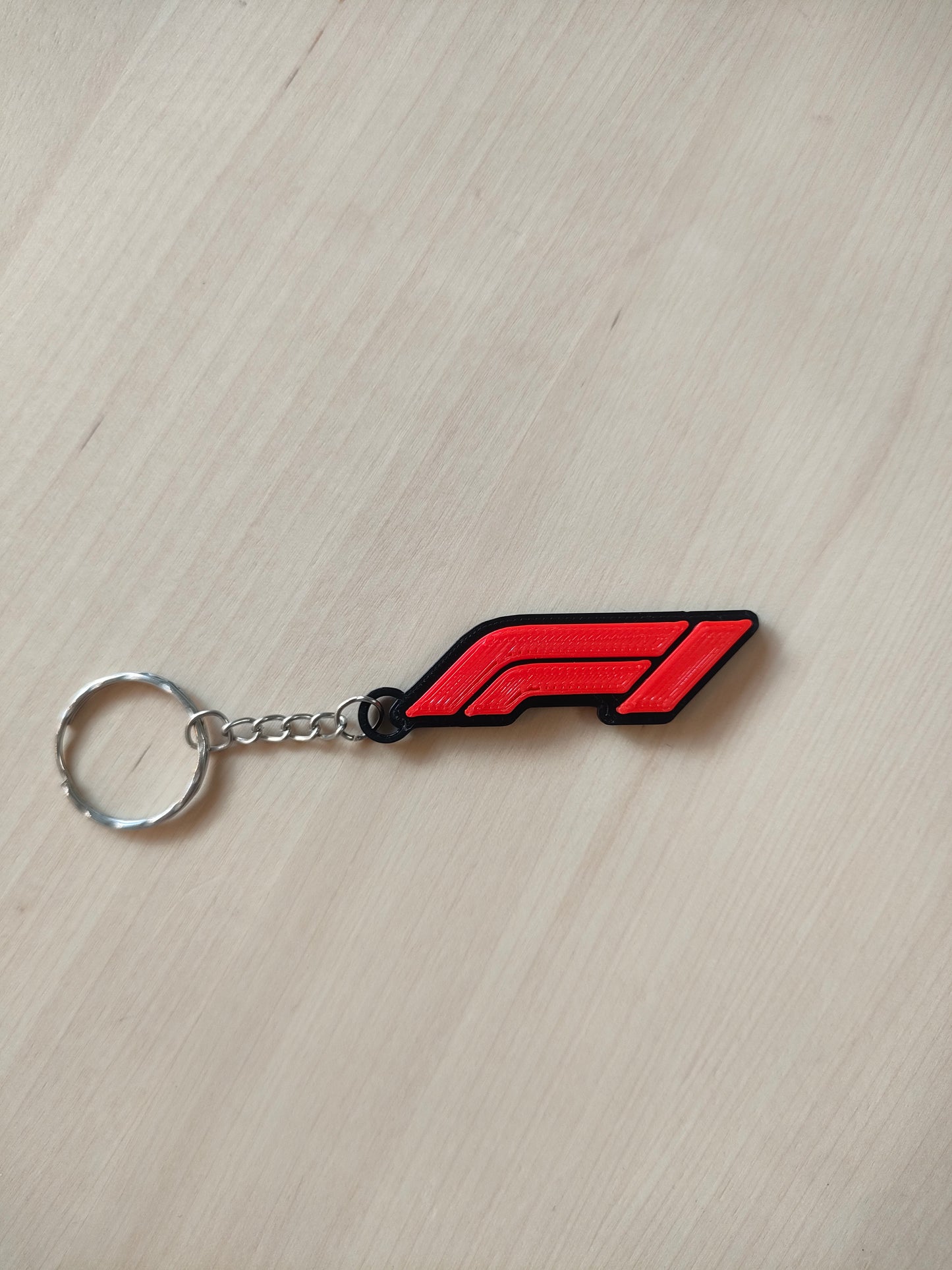 Porte clé F1, Porte-clé Logo Formule 1, Porte-clé Formula 1, Cadeau fan F1, Porte-clé F1, Impression , impression 3D, Sport automobile 3D