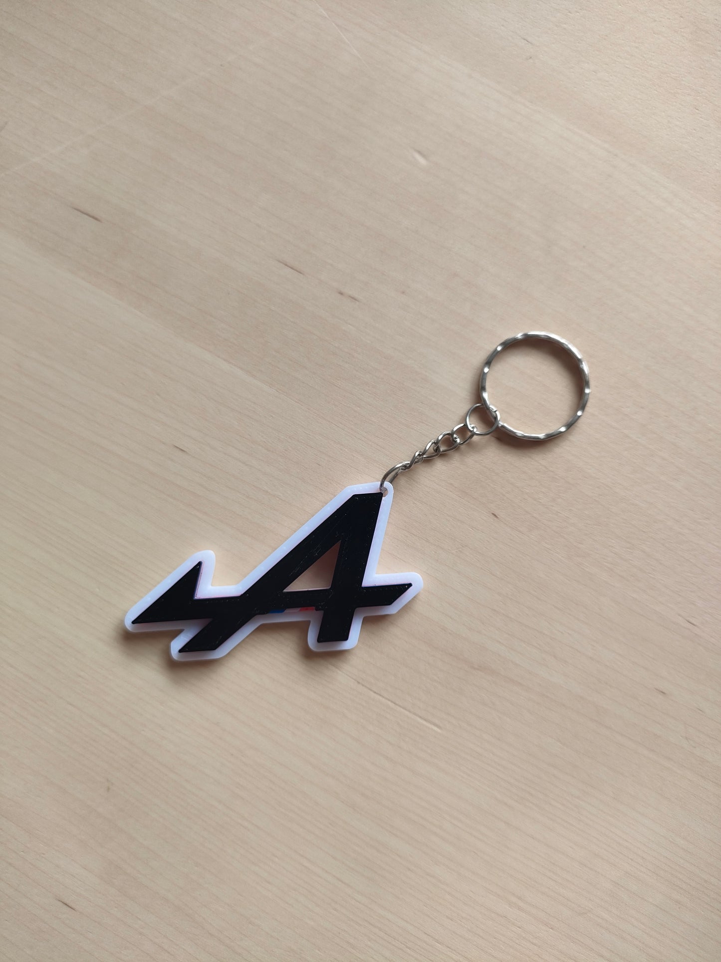Porte clé Alpine, Porte-clé Logo Alpine, Cadeau fan Alpine, Porte-clé Team Alpine France, Impression , impression 3D, Sport automobile 3D