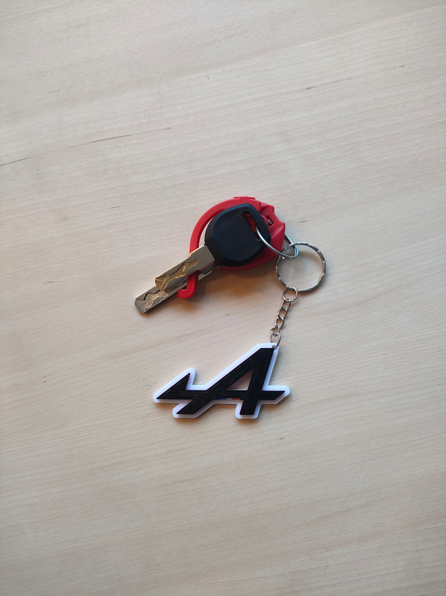 Porte clé Alpine, Porte-clé Logo Alpine, Cadeau fan Alpine, Porte-clé Team Alpine France, Impression , impression 3D, Sport automobile 3D