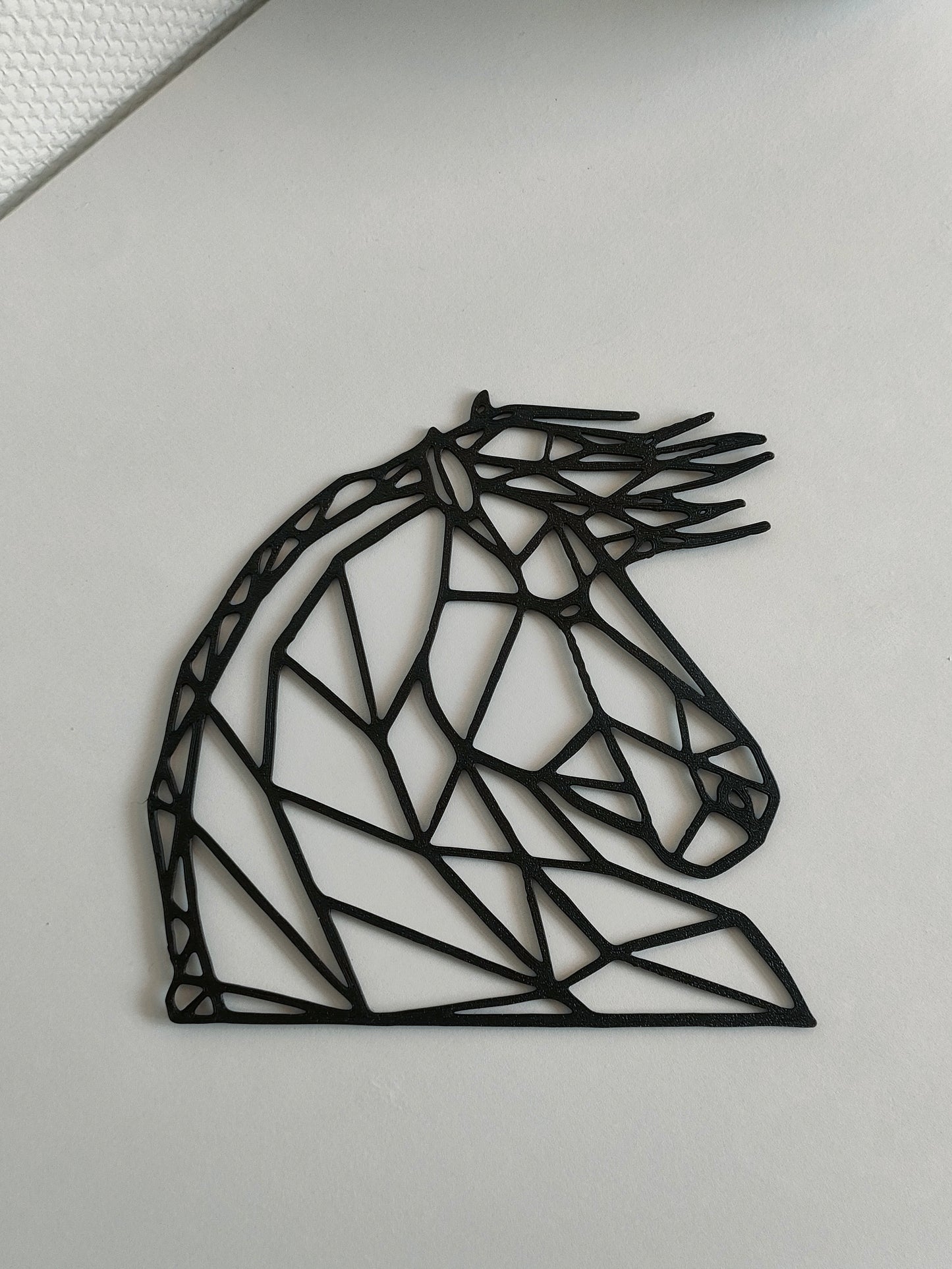 Décoration Murale Tête de Cheval Géométrique