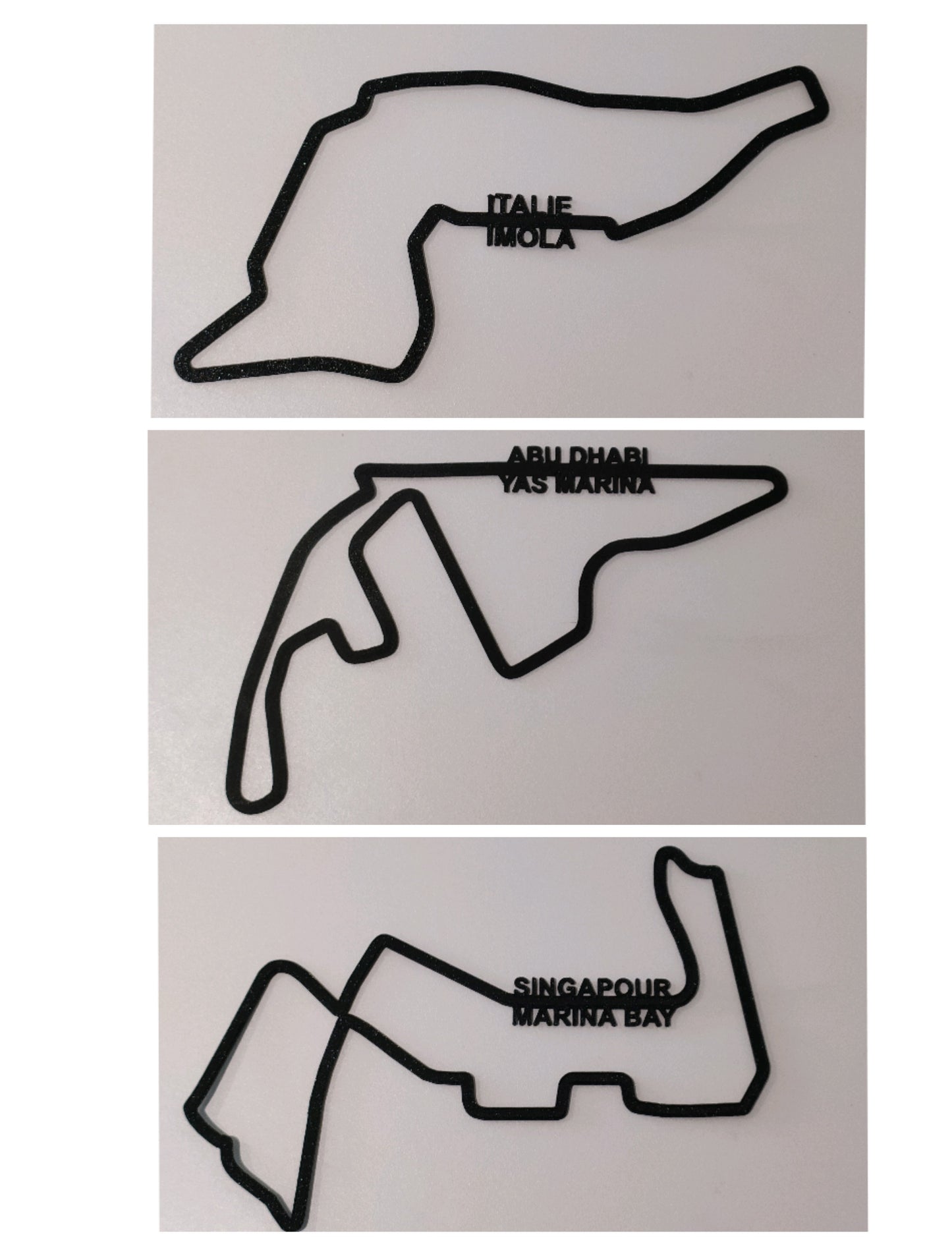 Pack de 24 circuits de Formule 1 avec les noms détachés