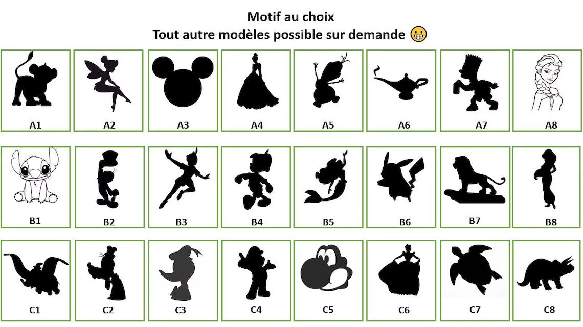 Veilleuse enfant avec personnage