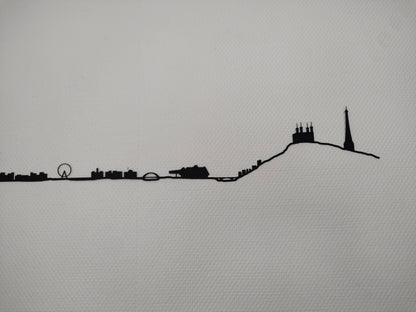 Silhouette de la ville de Lyon