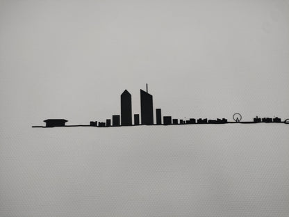 Silhouette de la ville de Lyon