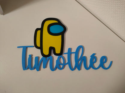 Timothée, Bleu ciel avec Among Us