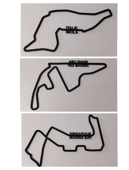 Pack de 24 circuits de Formule 1 avec les noms détachés