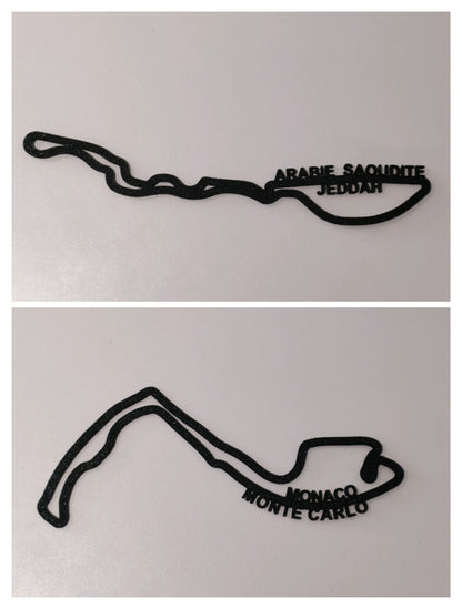 Pack de 24 circuits de Formule 1 avec les noms détachés
